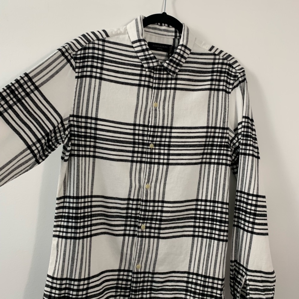 NWT All Saints Flannel Shirt